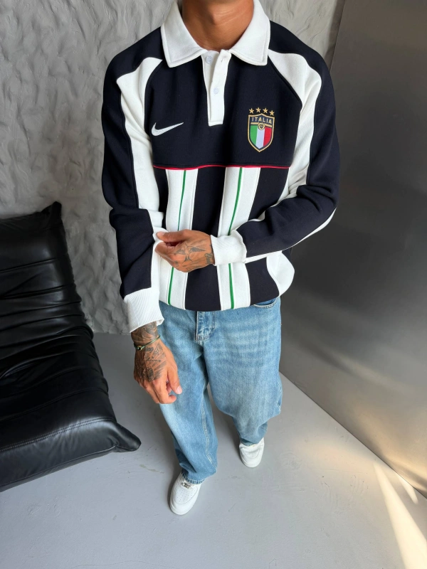 İTALYA POLO YAKA SWEATSHİRT