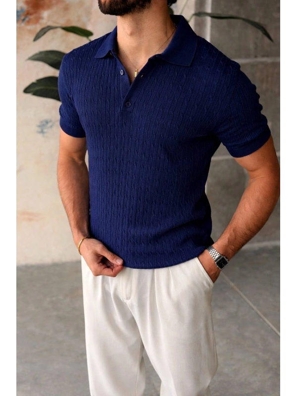 CASUAL TRİKO POLO YAKA LACİ