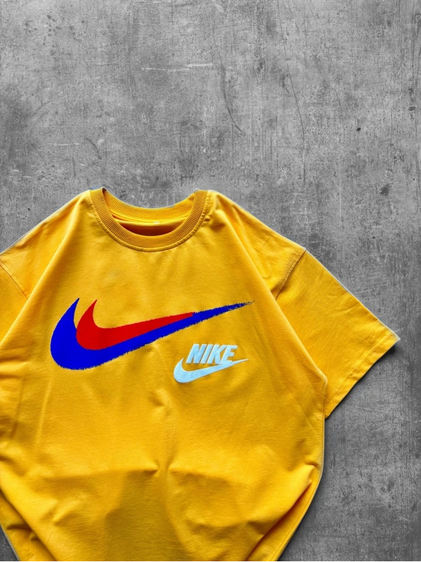 ÇİFT NK LOGO TSHİRT SARI
