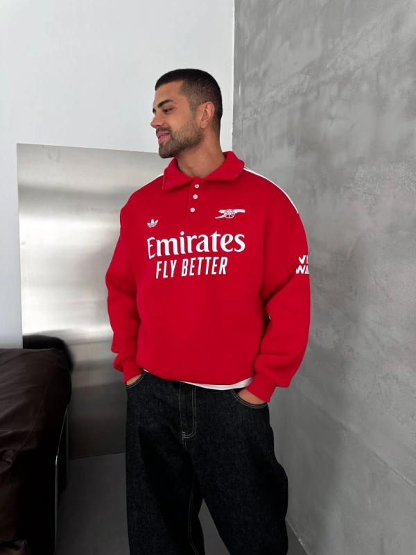 ARSENAL PREMIUM POLO SWEATSHİRT