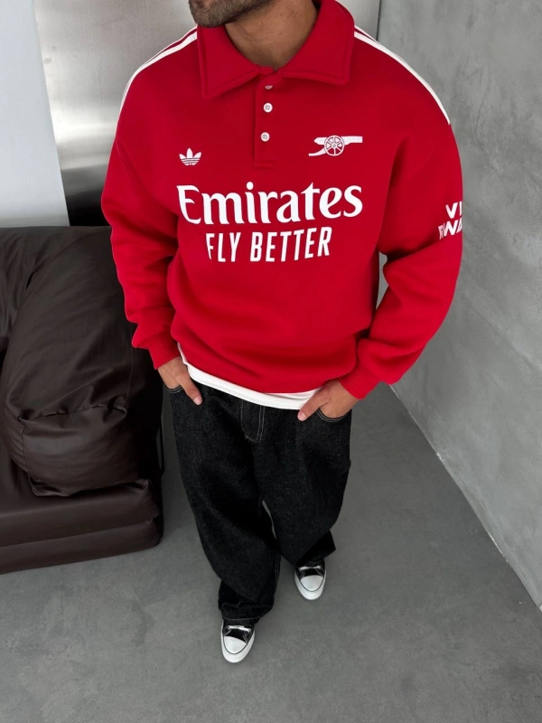 ARSENAL PREMIUM POLO SWEATSHİRT