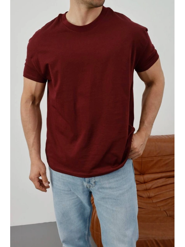KOLLAR DAR KESİM BİSİKLET YAKA BORDO