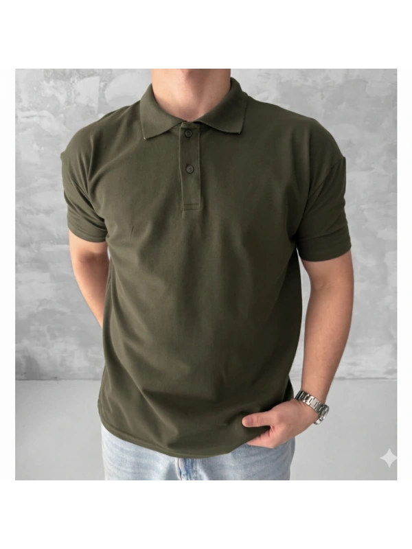 KOLLAR DAR KESİM POLO YAKA HAKİ