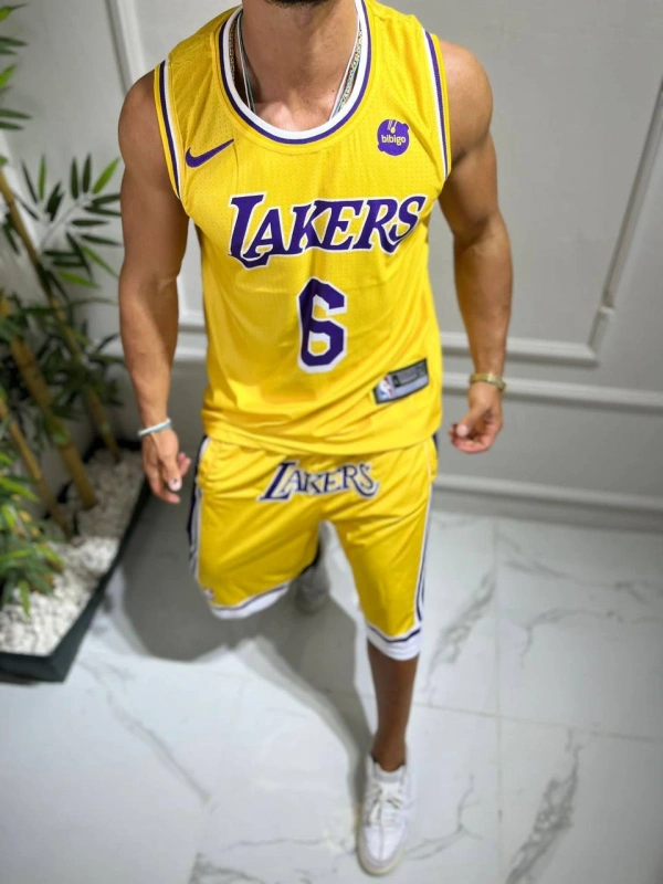 LAKERS ŞORTLU TAKIM SARI