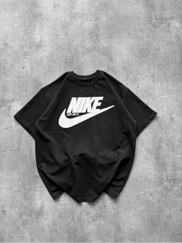 NK LOGO OVERSİZE TSHİRT SİYAH