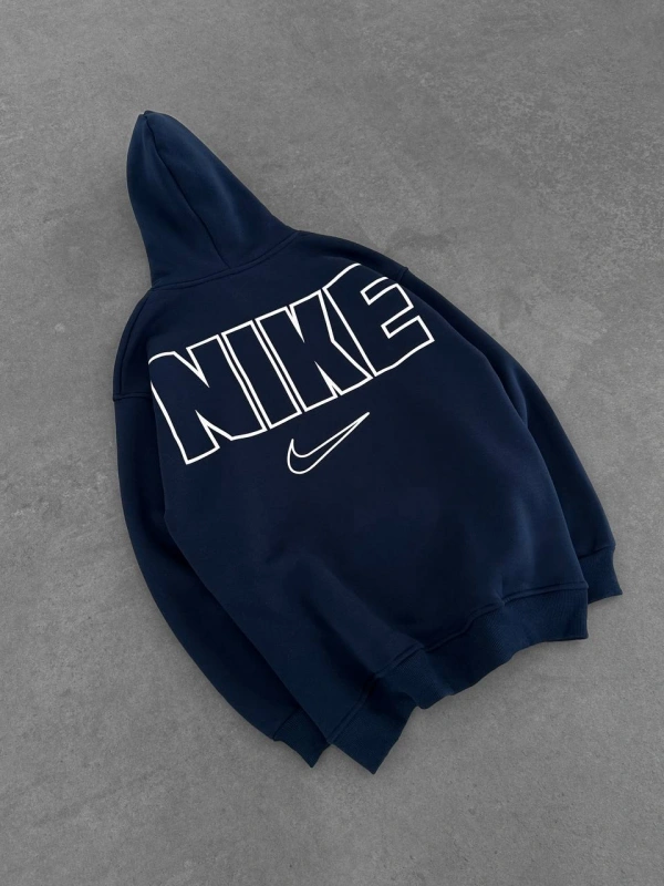 NKE OVERSİZE KAPÜŞONLU SWEATSHİRT LACİVERT