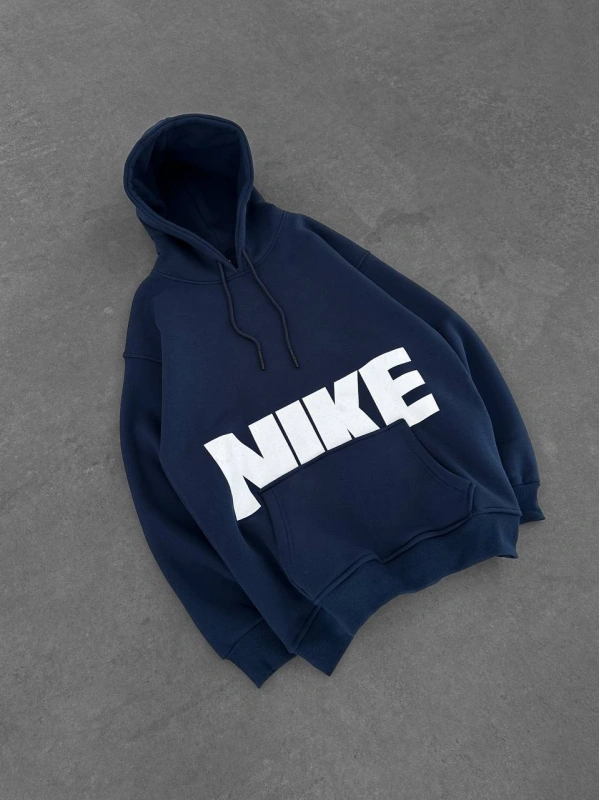 NKE OVERSİZE KAPÜŞONLU SWEATSHİRT LACİVERT