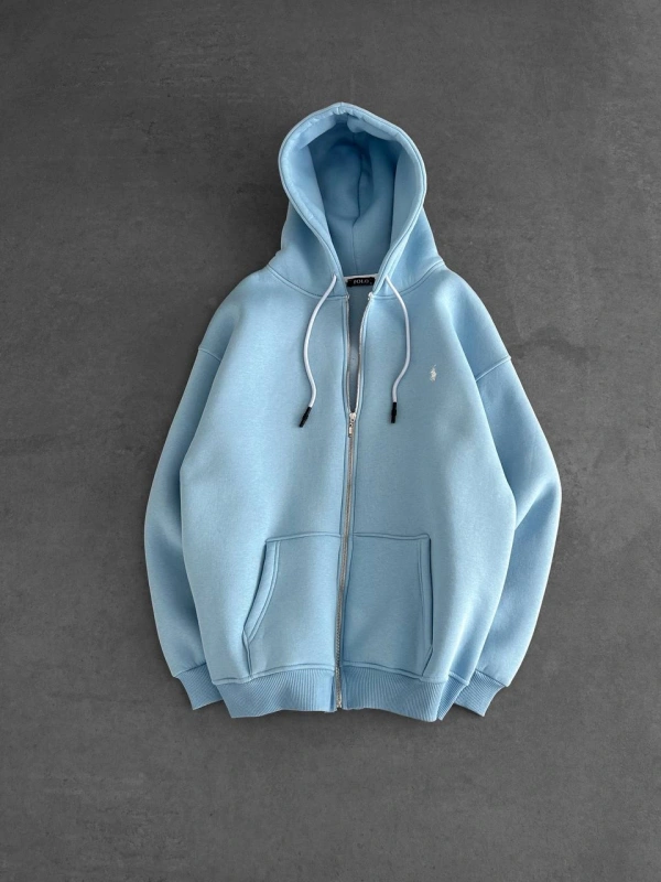 Plo Oversize Hırka Bebe Mavisi