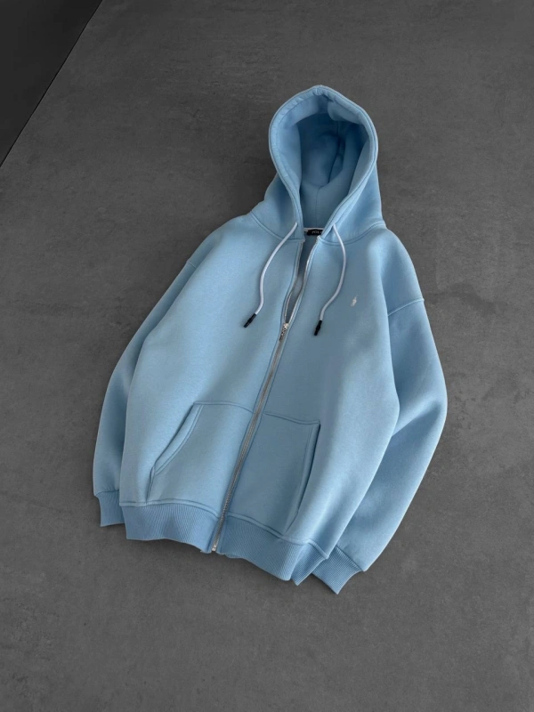 Plo Oversize Hırka Bebe Mavisi