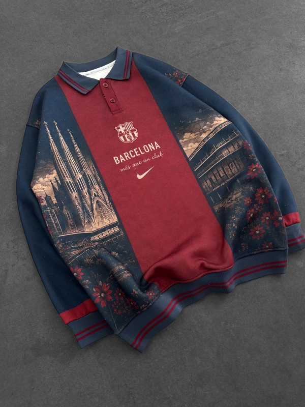 ŞEHİR BASKILI BARCA SWEATSHİRT