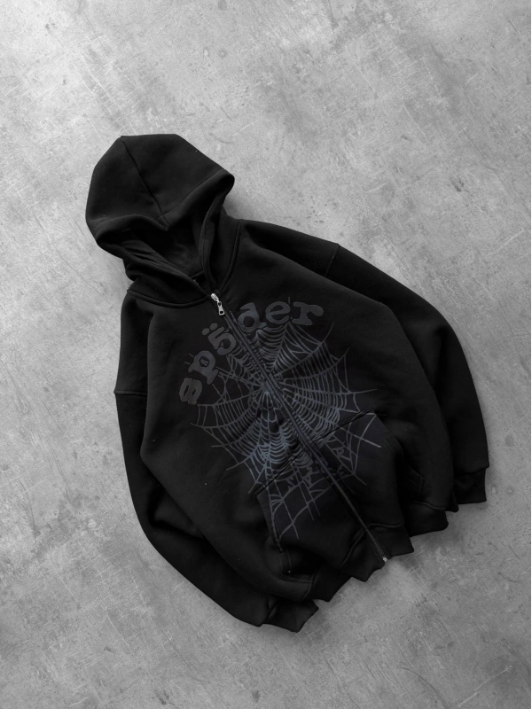 Spider Oversize Hırka Siyah
