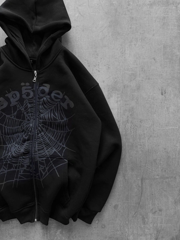 Spider Oversize Hırka Siyah