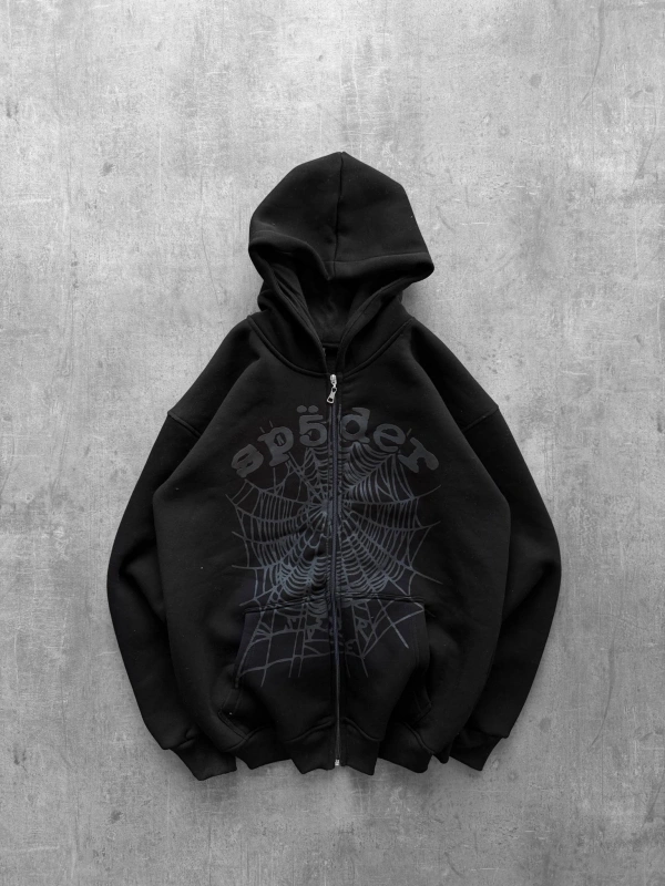 Spider Oversize Hırka Siyah