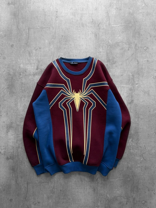 Spider Sweatshirt Bordo