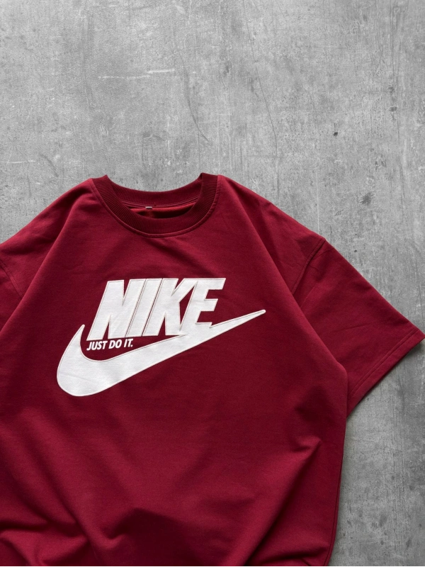 NK LOGO OVERSİZE TSHİRT KIRMIZI