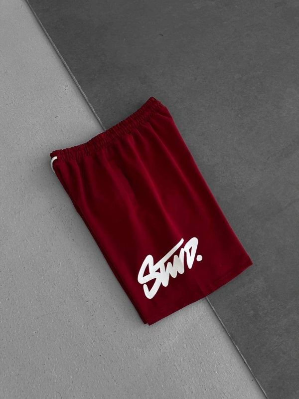 STW BÜYÜK LOGO ŞORT KIRMIZI