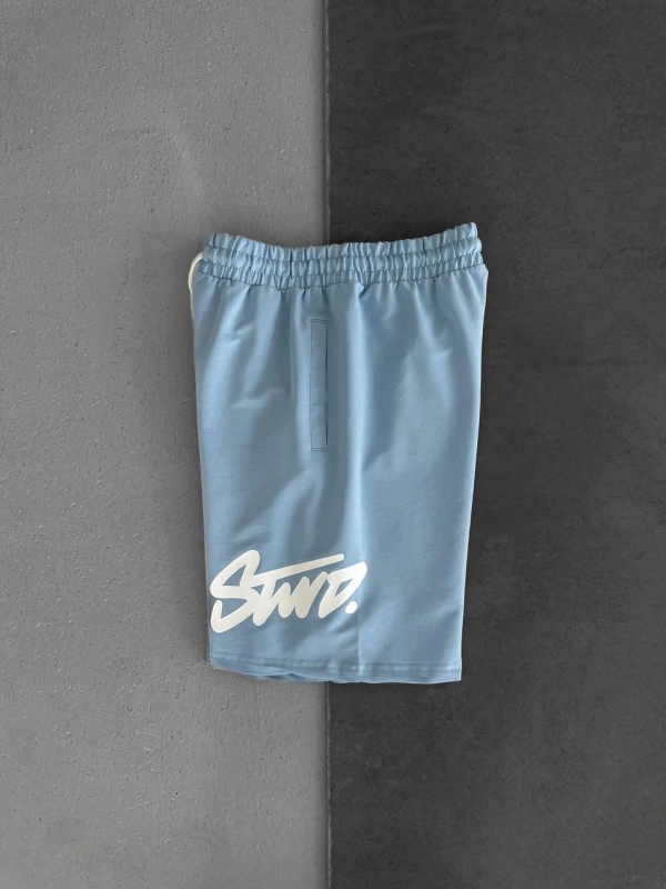 STW BÜYÜK LOGO ŞORT BEBE MAVİSİ