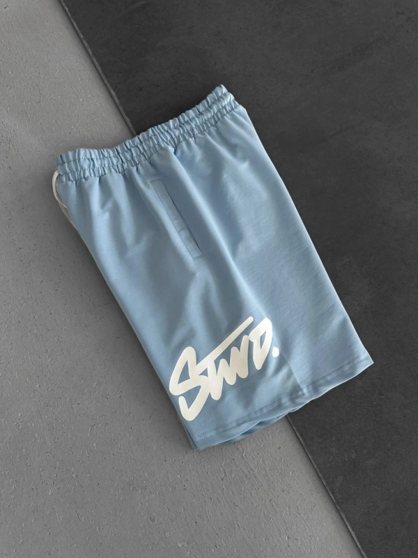 STW BÜYÜK LOGO ŞORT BEBE MAVİSİ