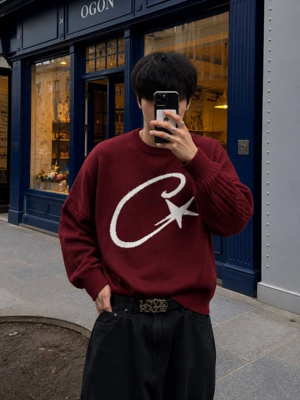 AY YILDIZ SWEAT KIRMIZI
