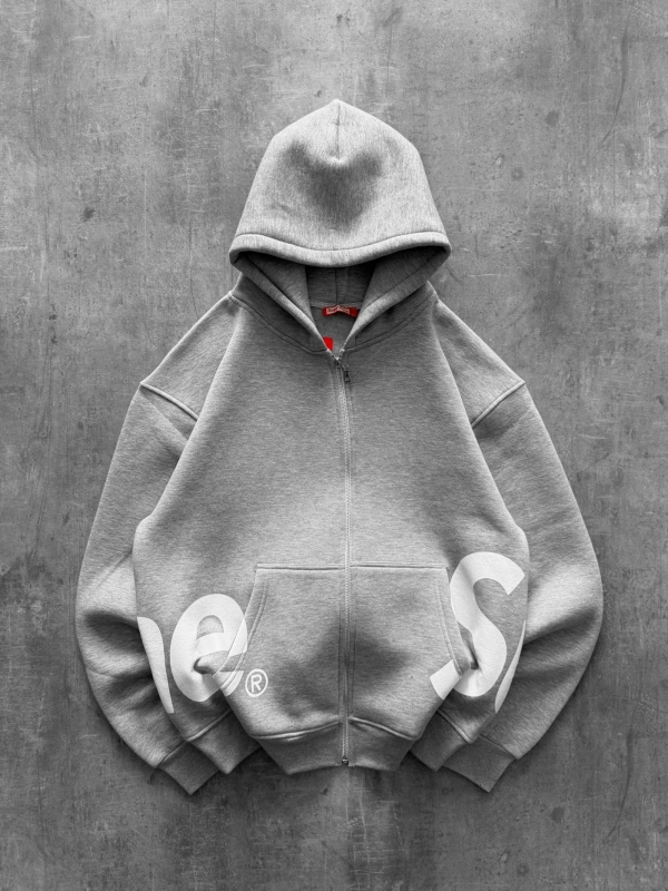 SUPREME OVERSİZE HIRKA GRİ