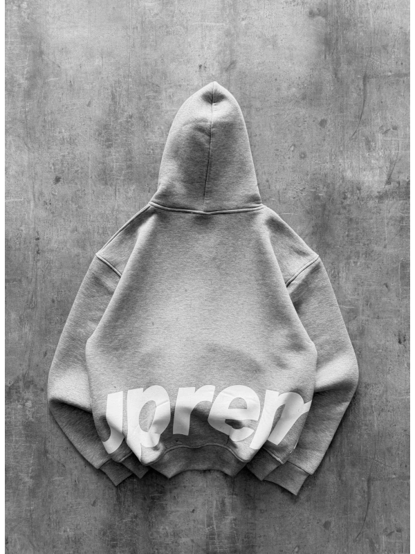 SUPREME OVERSİZE HIRKA GRİ