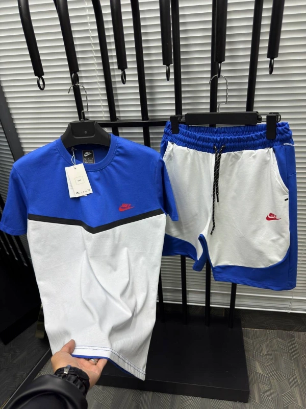 TECH FLEECE ŞORTLU TAKIM MAVİ
