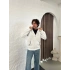 DİKİŞ DETAYLI HIRKA BEYAZ