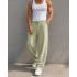 VİSKON KETEN BAGGY PANTOLON ADAÇAYI YEŞİLİ