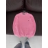 PLO Oversize Triko Örme Kazak Pembe
