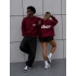 STW BİSİKLET YAKA SWEAT BORDO