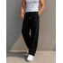 VİSKON KETEN BAGGY PANTOLON SİYAH