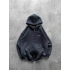 YIKAMA EFEKTLI OVERSIZE FERMUARLI HIRKA FÜME