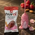 HURCİ FRAMBUAZLI, ÇİKOLATA KAPLI BADEMLİ HURMA 250 GR