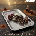 HURCİ FRAMBUAZLI, ÇİKOLATA KAPLI BADEMLİ HURMA 250 GR