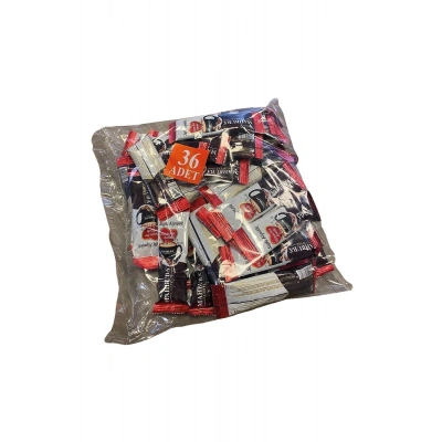 Mahbuba 3ü1 Arada Sütlü Köpüklü 36x10gr Mini Küçük Boy Ikramlık Otobüs Hazır Kahve Poşet