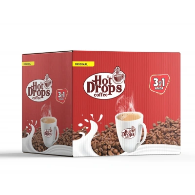 HOT DROPS 3Ü1 ARADA HAZIR KAHVE 50 ADET X 18 GR