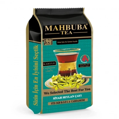 MAHBUBA KAKULE CARDAMOM AROMALI İTHAL SEYLAN SRİ LANKA CEYLON KAÇAK SİYAH YAPRAK ÇAYI 200 GR