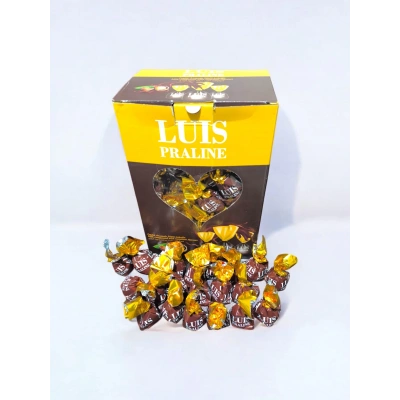 Luis Praline Fındık Aromalı Sütlü Kokolin Çikolatalı Şeker 2 Kg