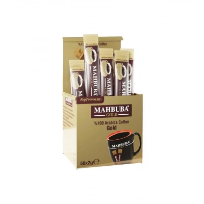 Mahbuba Çözünebilir %100 Arabica Hazır Gold Kahve Tam Kıvamında 48x2gr