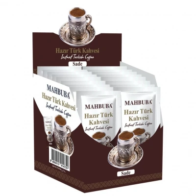 Mahbuba Sade (Şekersiz) Hazır Türk Kahvesi 12x6gr