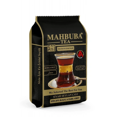 Mahbuba Std 2571 Earl Grey Bergamot Aromalı Ithal Seylan Sri Lanka Ceylon Kaçak Siyah Yaprak Çayı 200gr