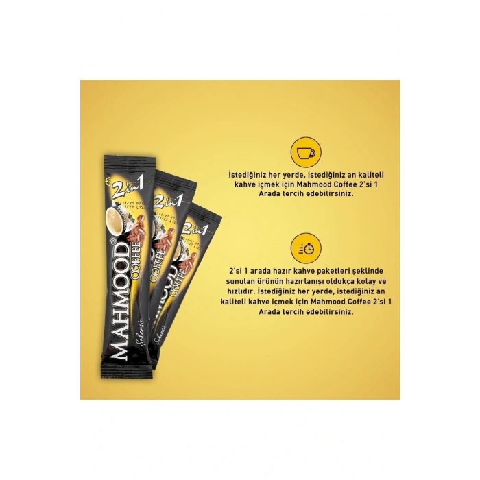 MAHMOOD COFFEE 2 Sİ 1 ARADA HAZIR KAHVE 48 ADET X 10 GR