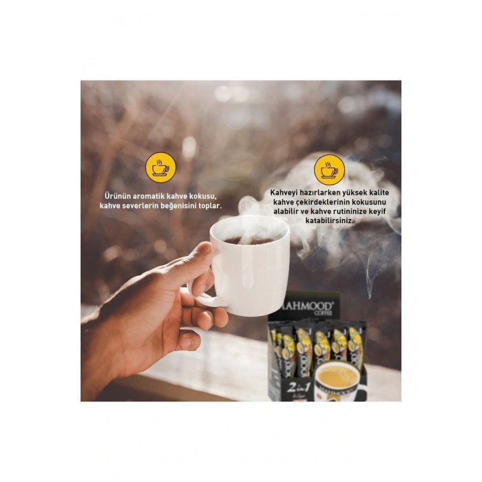 MAHMOOD COFFEE 2 Sİ 1 ARADA HAZIR KAHVE 48 ADET X 10 GR
