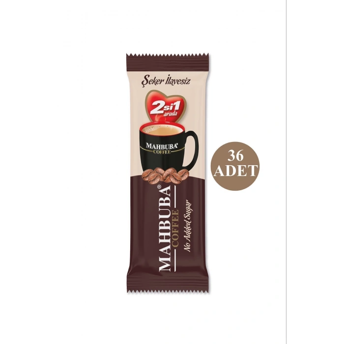 Mahbuba 2si1 Arada Şekersiz 36x4,5gr Mini Küçük Boy Ikramlık Otobüs Hazır Kahve Poşet