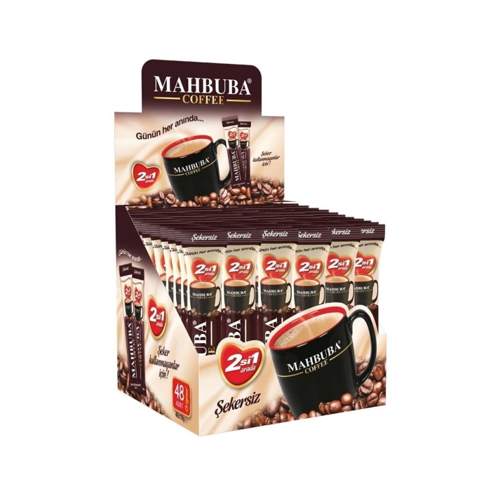 Mahbuba 2si1 Arada Şekersiz Hazır Kahve 48x10gr