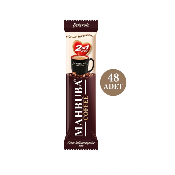 Mahbuba 2si1 Arada Şekersiz Hazır Kahve 48x10gr