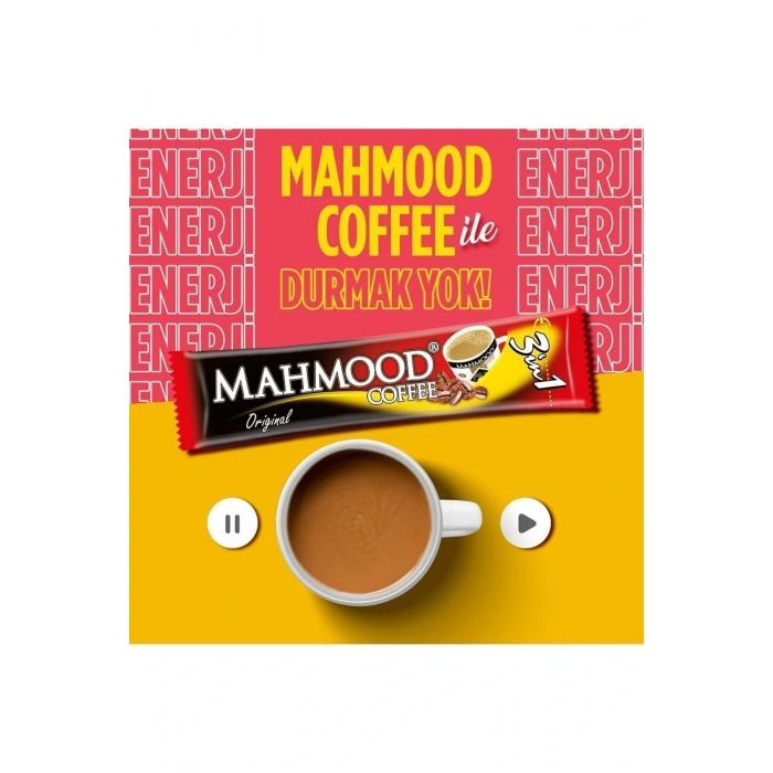 MAHMOOD COFFEE 3Ü1 ARADA HAZIR KAHVE 48 ADET X 18 GR