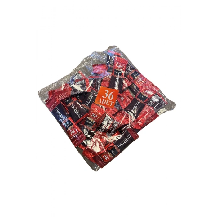 Mahbuba 3ü1 Arada 36x9gr Mini Küçük Boy Ikramlık Otobüs Hazır Kahve Poşet