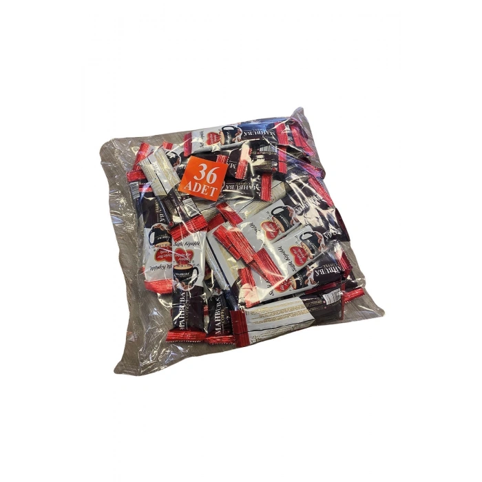 Mahbuba 3ü1 Arada Sütlü Köpüklü 36x10gr Mini Küçük Boy Ikramlık Otobüs Hazır Kahve Poşet