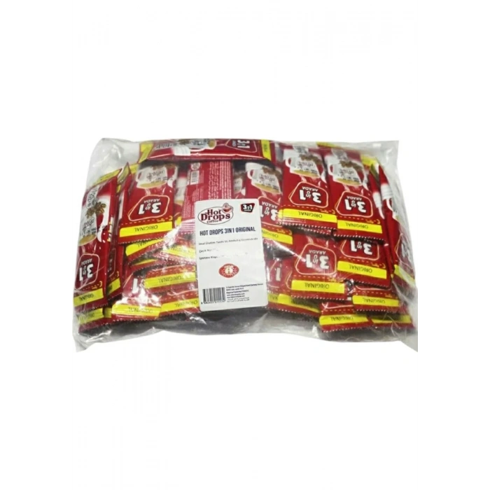 HOT DROPS 3Ü1 ARADA SEYAHAT BOY HAZIR KAHVE 40 ADET X 9 GR